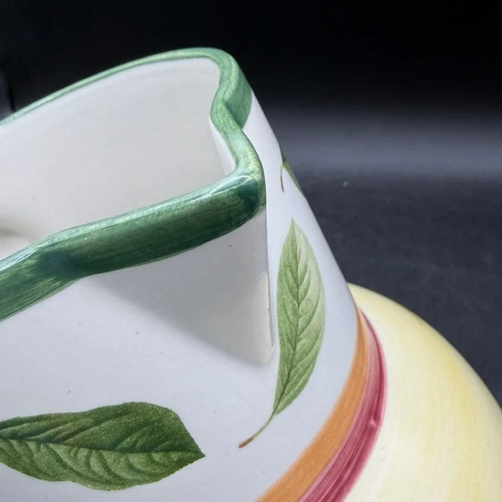 Villeroy & Boch French Country Pitcher Large Yellow Green Cottage Boho